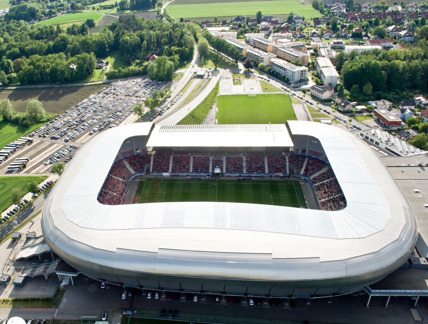 Die UEFA Champions League Spiele werden im Wörthersee Stadion ausgetragen. Foto: StadtKommunikation/Horst