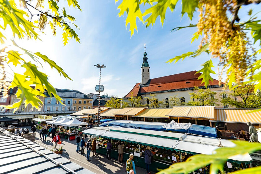 Allgemeine Ansicht Benediktinermarkt in Klagenfurt. Foto: SK/Bauer