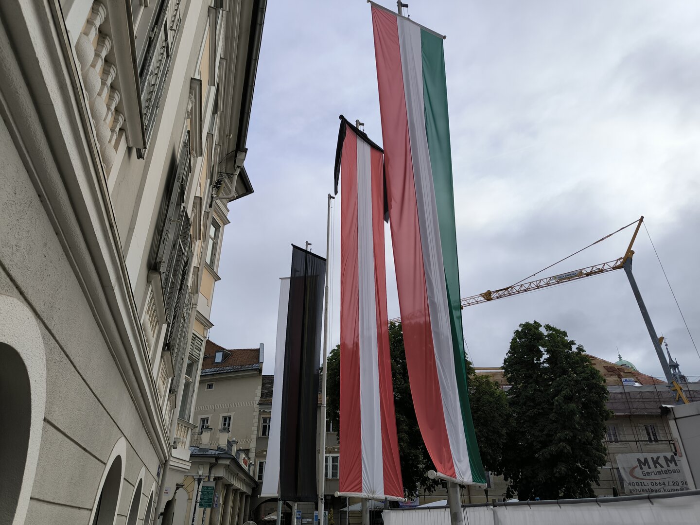 In Klagenfurt wurde die schwarze Flagge gehisst.